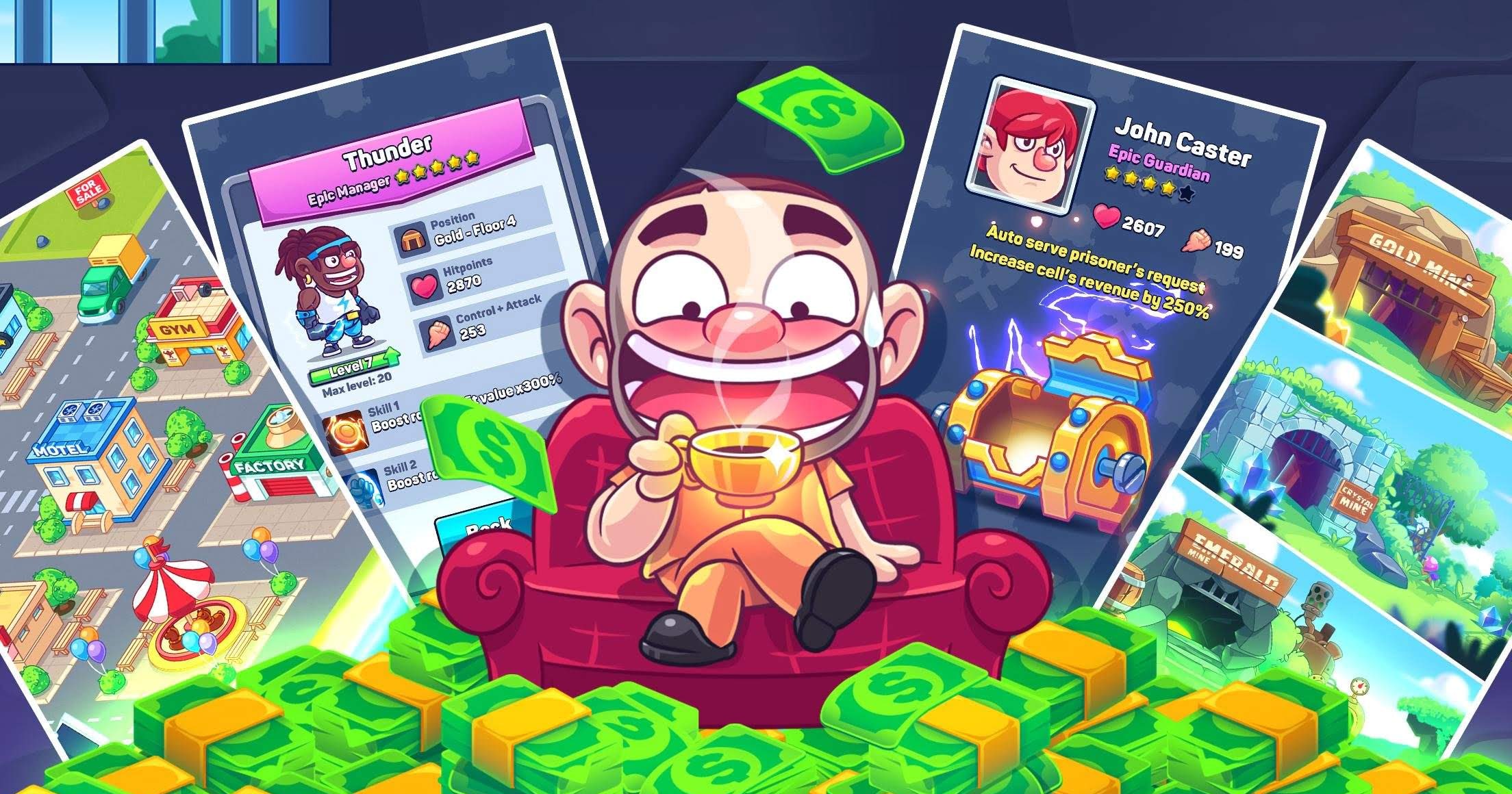 Idle Prisoner Inc - Mine & Crafting Building screenshot 2