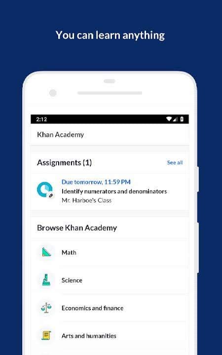 Khan Academy screenshot 1