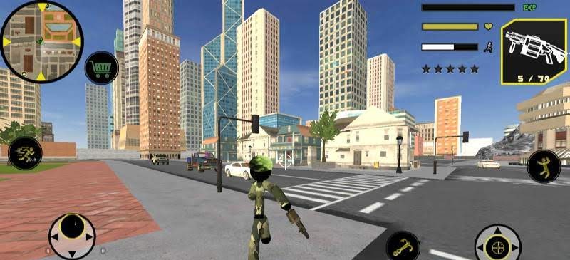 US Army Counter Stickman Rope Hero Crime OffRoad screenshot 2