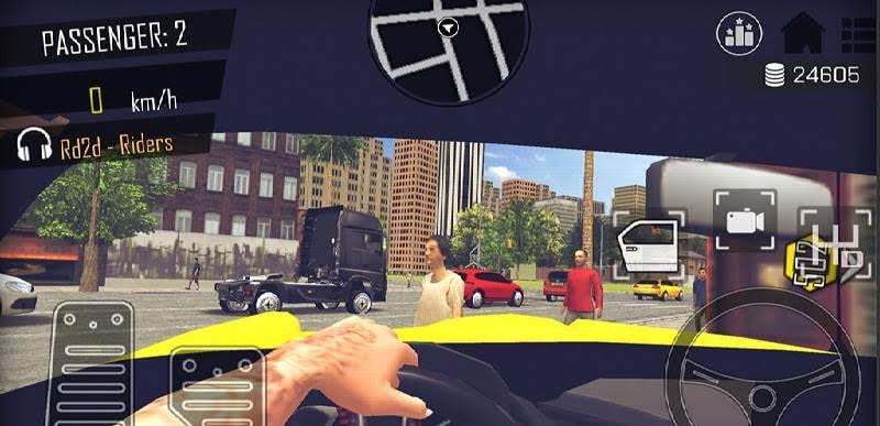 Crazy Open World Driver - Taxi Simulator New Game gameplay screenshot 3