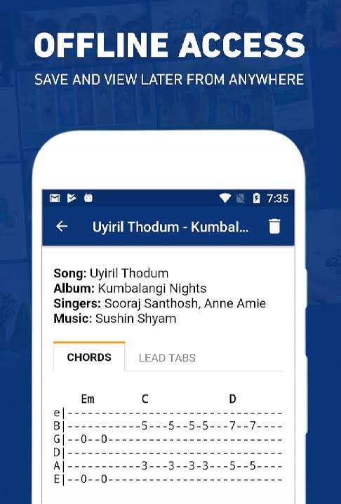 Naadan Chords screenshot 2