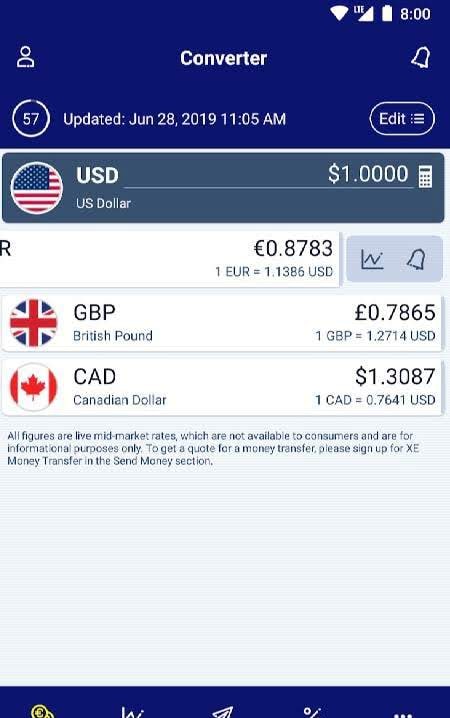 XE Currency Pro screenshot 1