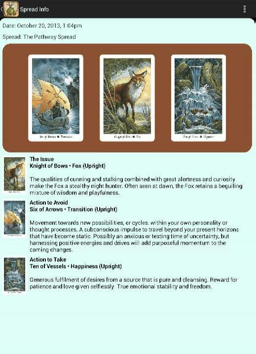 Wildwood Tarot screenshot 3