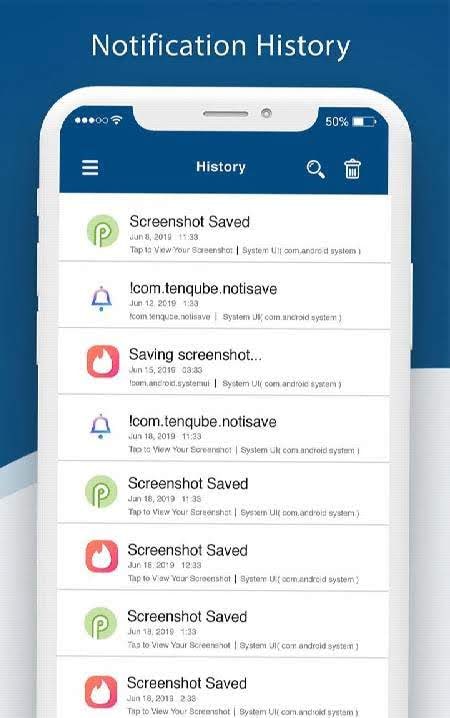 Notification History - Notification Saver screenshot 2