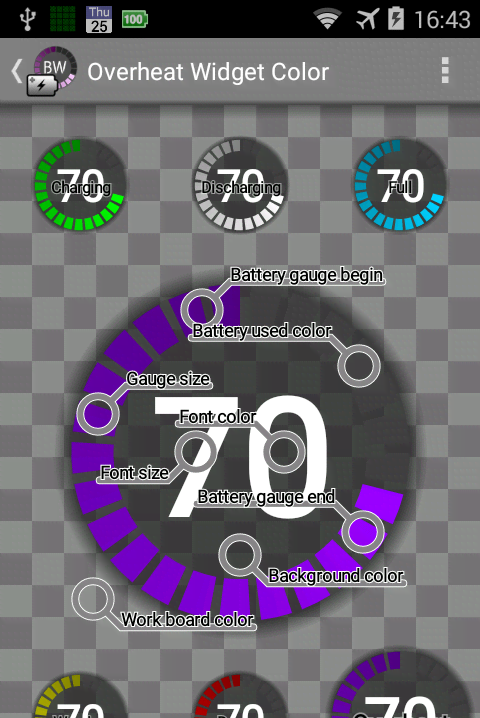Battery Widget Plus screenshot 2
