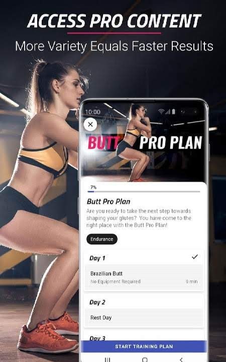 Woman Butt Workouts - Results in 20 Days PRO screenshot 2