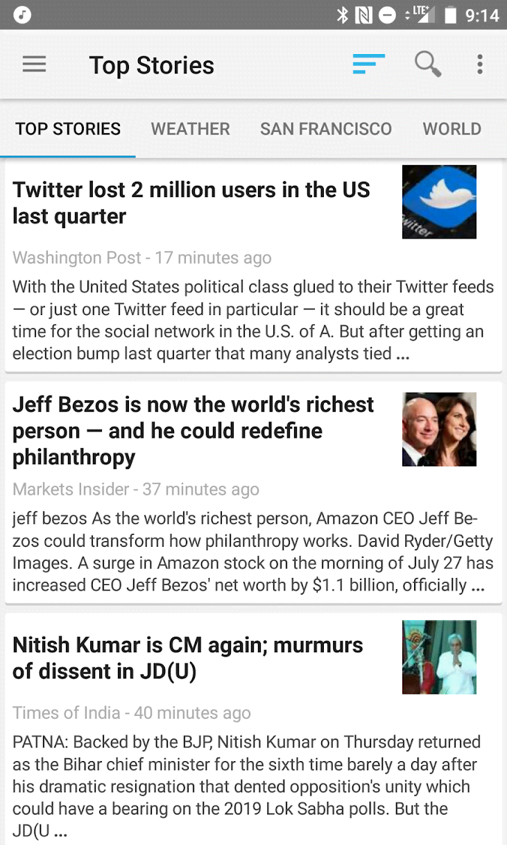 News Reader Pro screenshot 1
