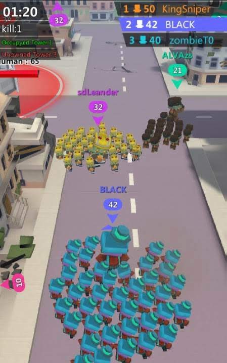 Crazy City:Zombie Battle screenshot 2