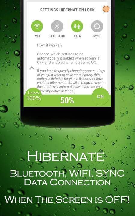 Hibernate: Real Battery Saver screenshot 2