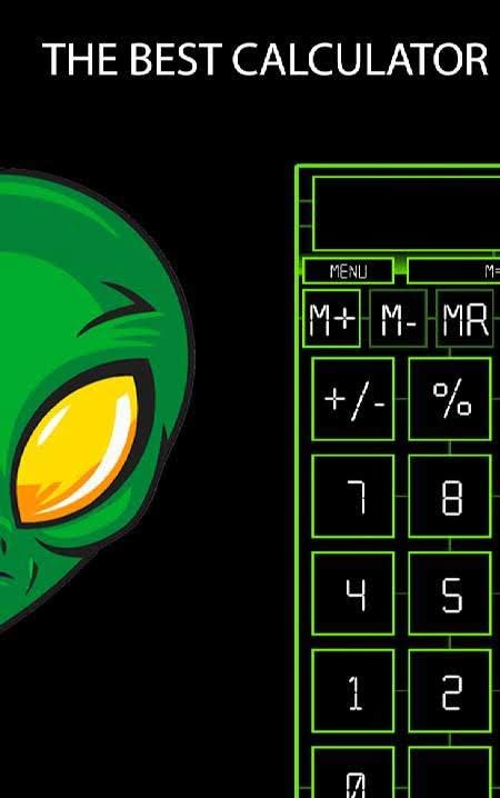 Alien Calculator PRO screenshot 1