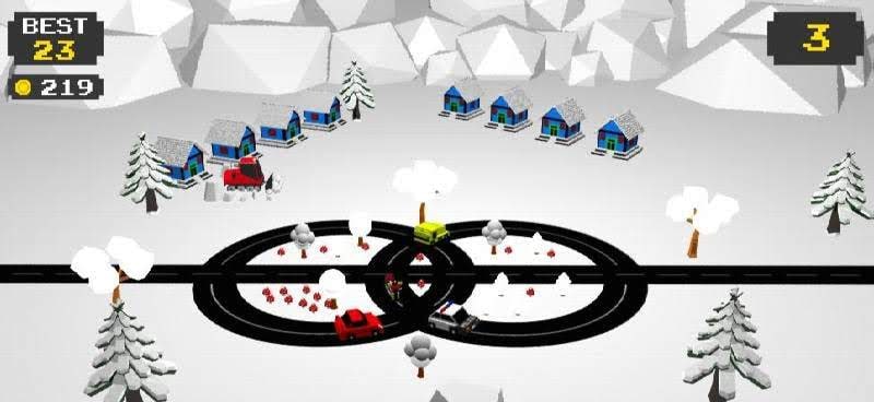 Circle Traffic Run : Crossy Crash screenshot 2