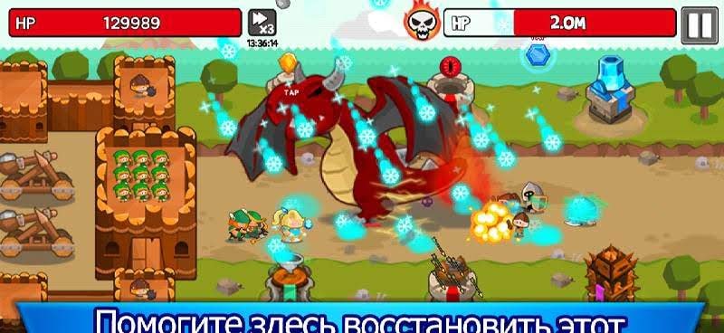 Grow Tower: Castle Defender TD gameplay screenshot 1