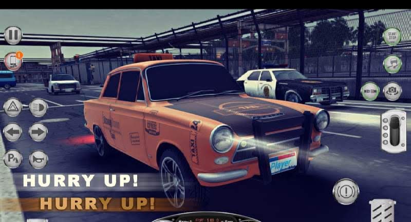 Taxi: Simulator 1984 v2 city driving view