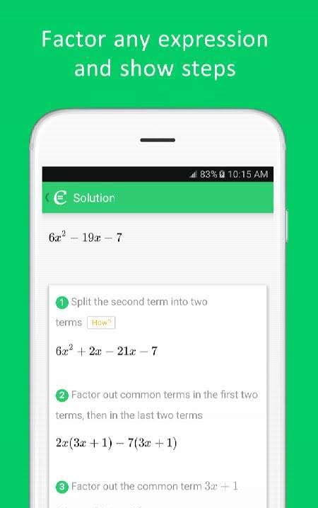 Cymath - Math Problem Solver screenshot 4