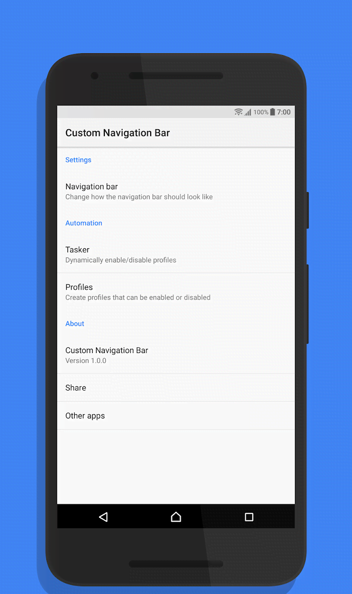Custom Navigation Bar screenshot 1