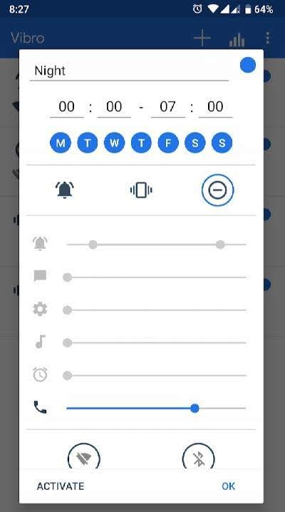 Vibro. Profile Scheduler screenshot 3