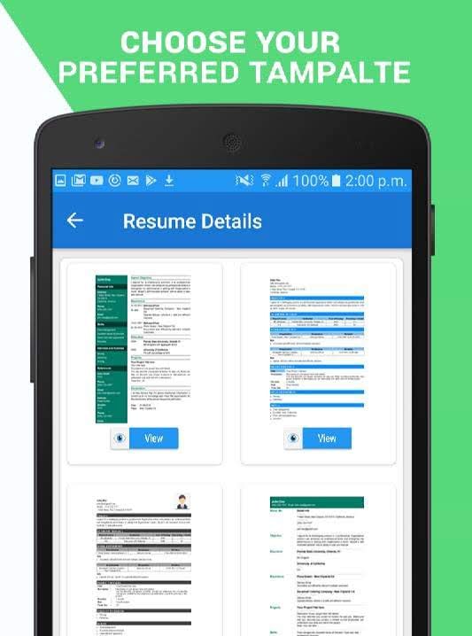 Professional Resume Maker & CV Builder-PDF Format screenshot 1