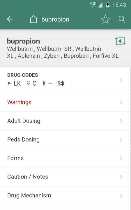 Tarascon Pharmacopoeia screenshot 2