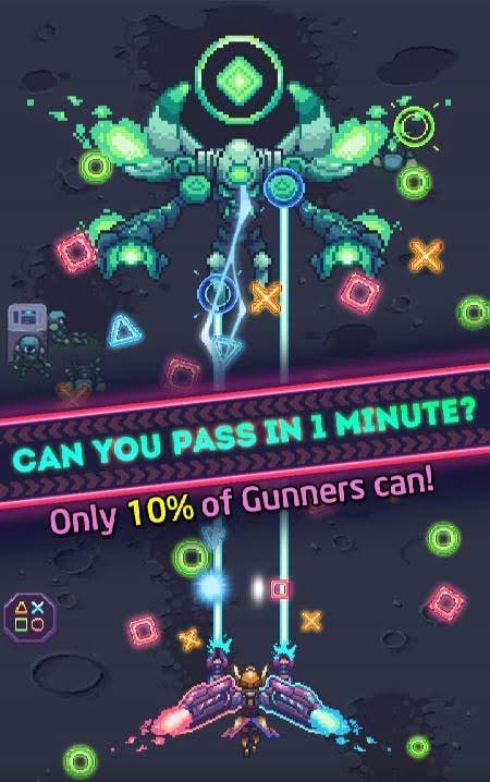 Space Gunner: Pixel Retro Shooting gameplay screenshot 1
