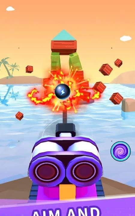 Color Ball Blast: Merge Tank and Knock Down Blocks screenshot 2
