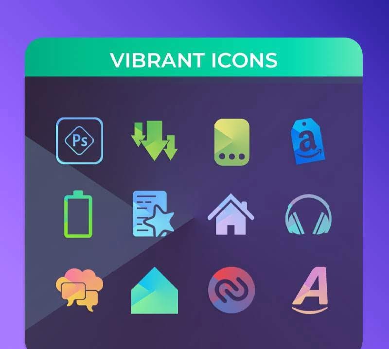 Vibrant - Icon Pack screenshot 2