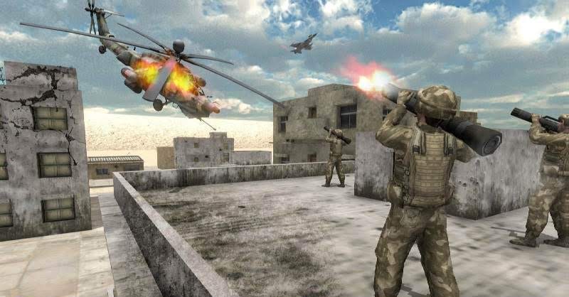 Helicopter Simulator 3D Gunship Battle Air Attack screenshot 2