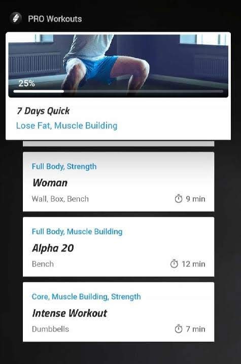 7 Minute Workouts PRO screenshot 2