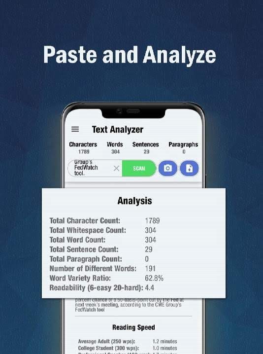 Text Analyzer Pro screenshot 1