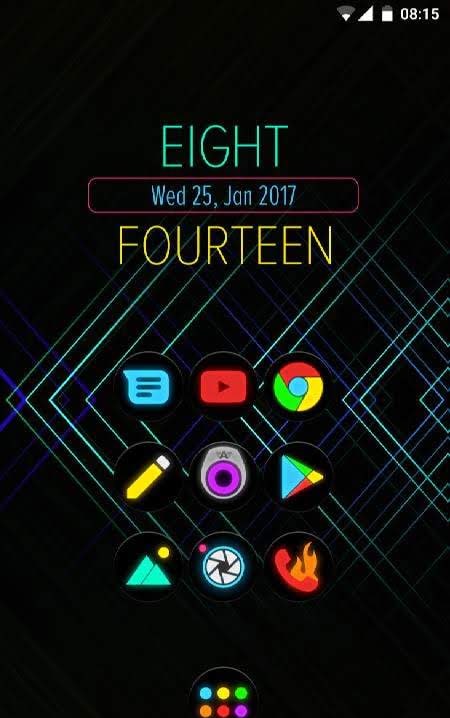 Neon Glow C - Icon Pack screenshot 3