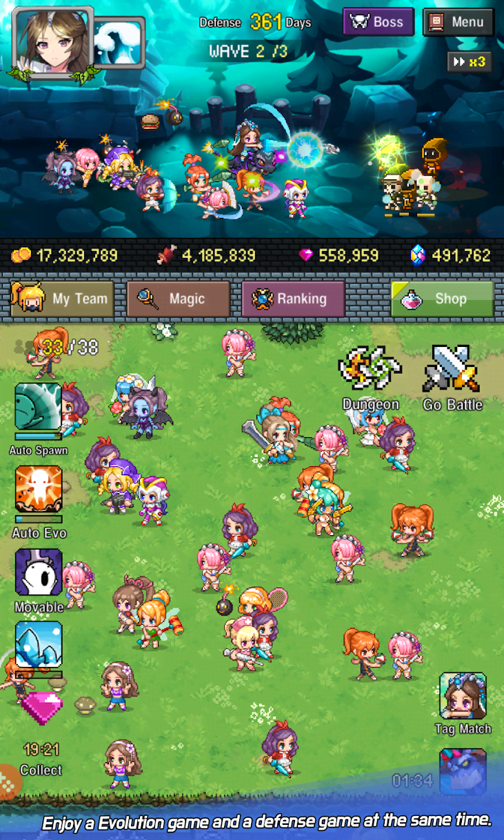 Hero Evolution 2 : Ninja Girls screenshot 2
