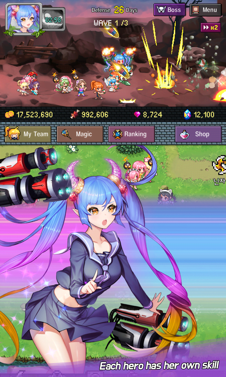 Hero Evolution 2 : Ninja Girls screenshot 3