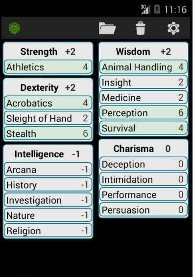 Fifth Edition Character Sheet screenshot 2