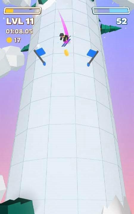 Chilly Slide: A Geometry Slalom Winter Games Saga gameplay preview 3