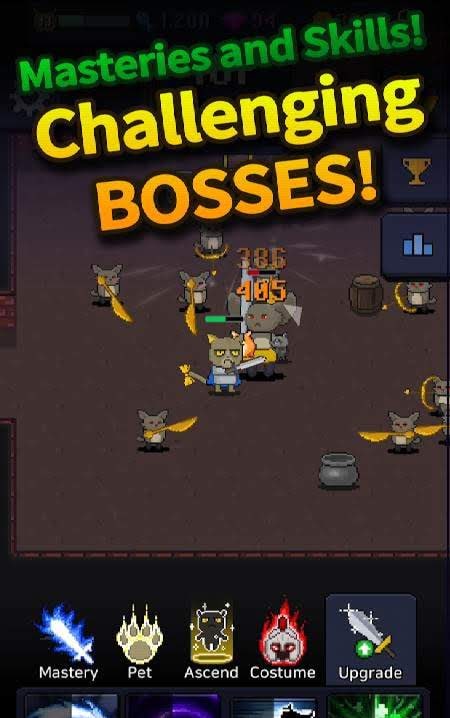 Cat Tower - Idle RPG screenshot 4