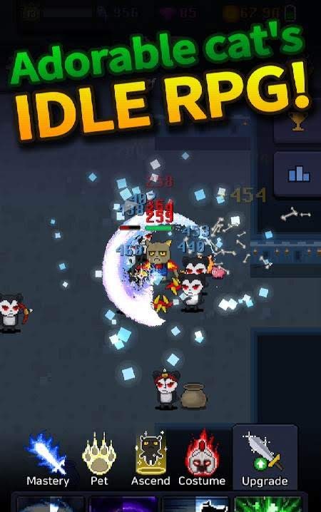 Cat Tower - Idle RPG screenshot 1