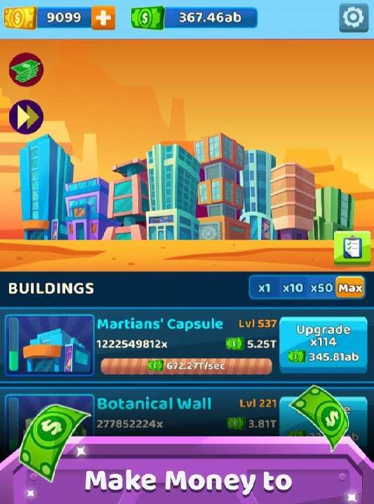 Idle Space Race screenshot 1