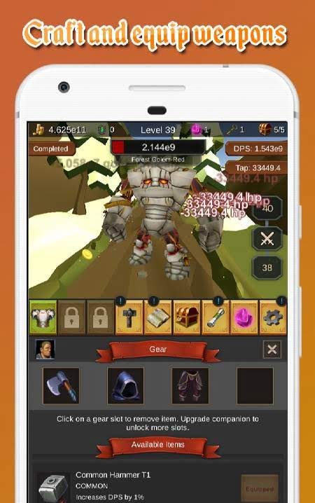 Tap Adventures - an idle clicker game screenshot 2