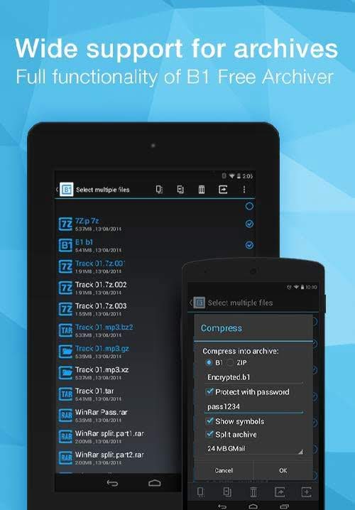 B1 File Manager and Archiver Pro screenshot 3