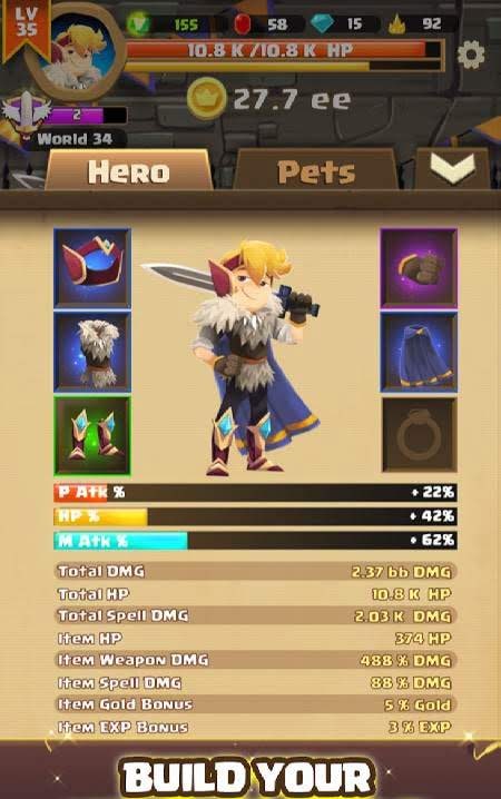 Clicker Knight: Incremental Idle RPG screenshot 2