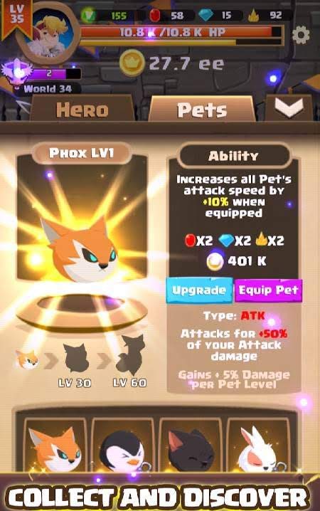 Clicker Knight: Incremental Idle RPG screenshot 4