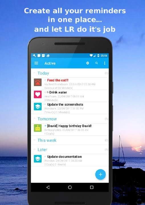 Life Reminders app preview 1