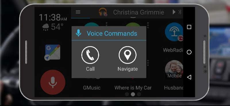 DashLinQ Car Driving Mode App navigation overview