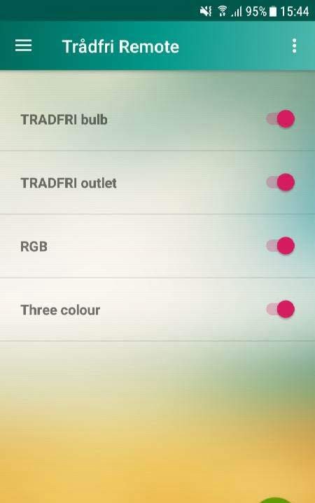Tradfri Remote: Shake and Lockscreen Control screenshot 1
