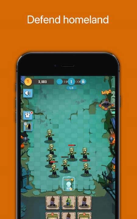 Zombie Defence War gameplay screenshot 1
