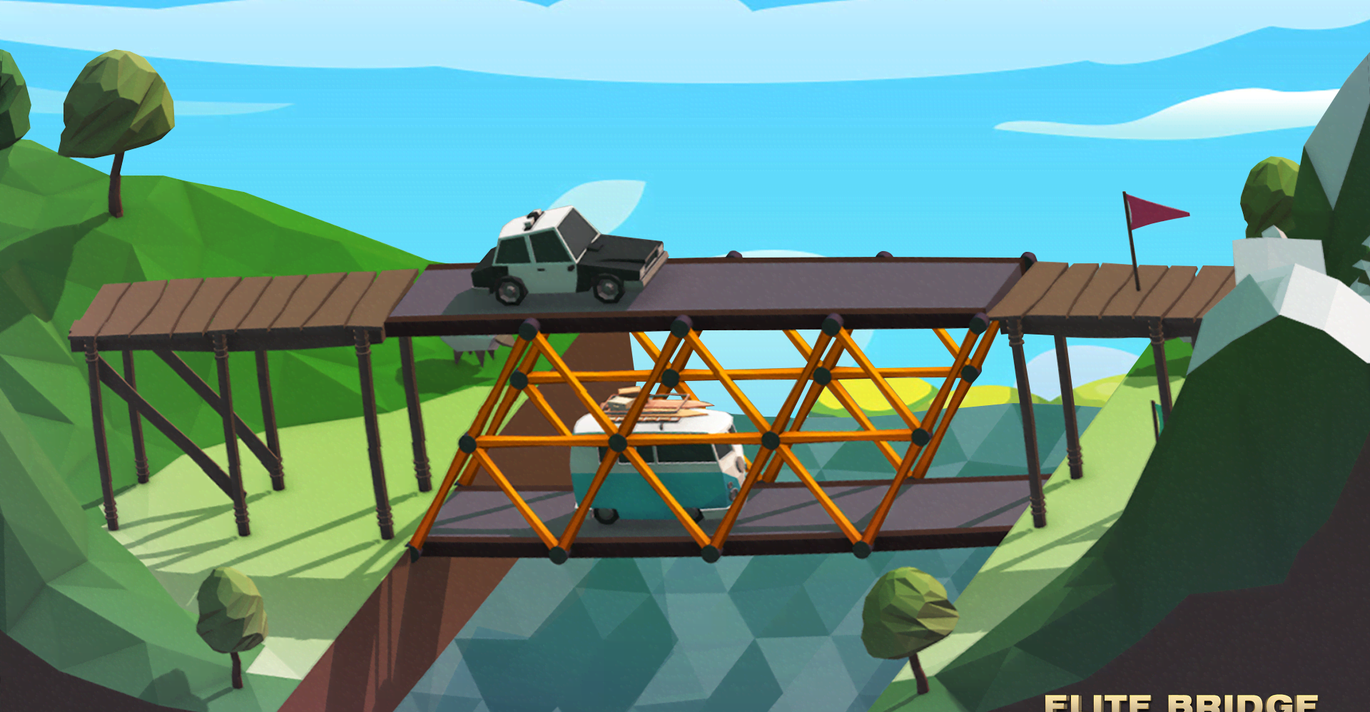 Elite Bridge Construction gameplay screenshot 1