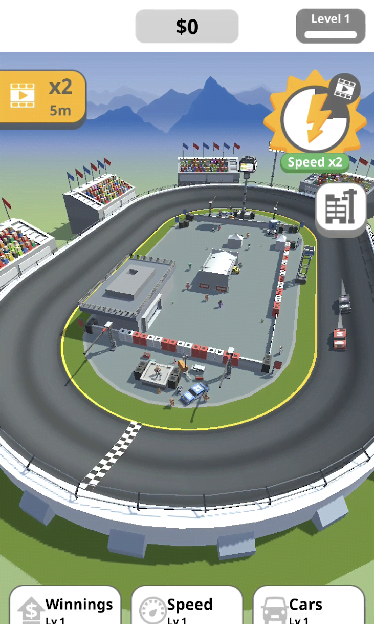Idle Race Track screenshot 1