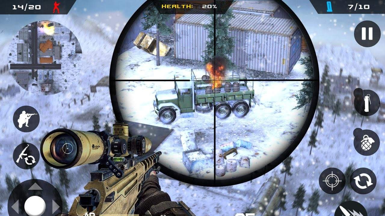 Winter Mountain Sniper - Modern Shooter Combat screenshot 3
