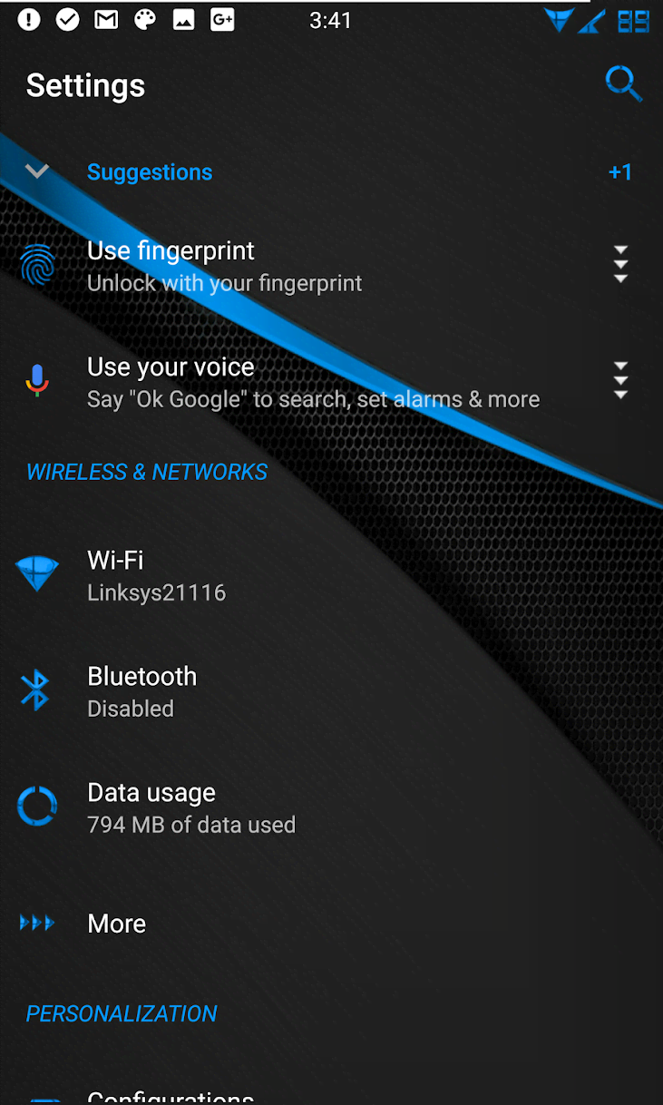 BigBlu Substratum Theme screenshot 2