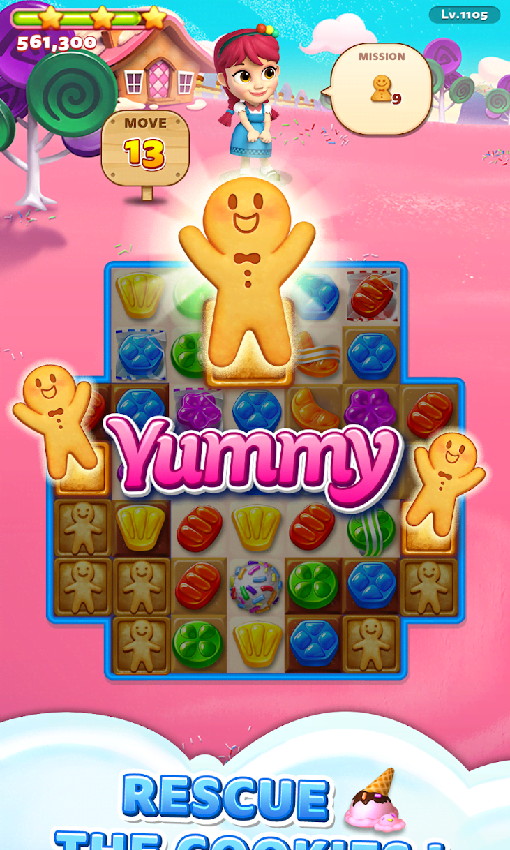Sweet Road - Cool Match 3 gameplay screenshot 4