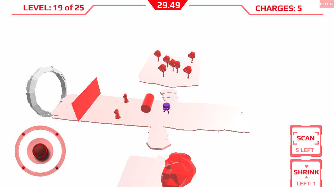 Peep - minimalist beautiful sci-fi robot platformer screenshot 3